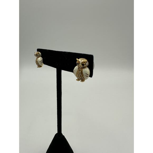 Kate Spade Star Bright Owl Stud Earrings Gold Plated - Picture 2 of 7